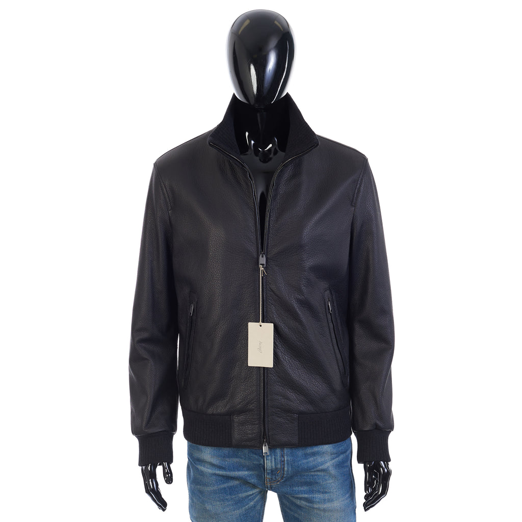 Brioni グレー ボンバージャケット Brioni - Shearling Bomber Jacket - Gray Brioni