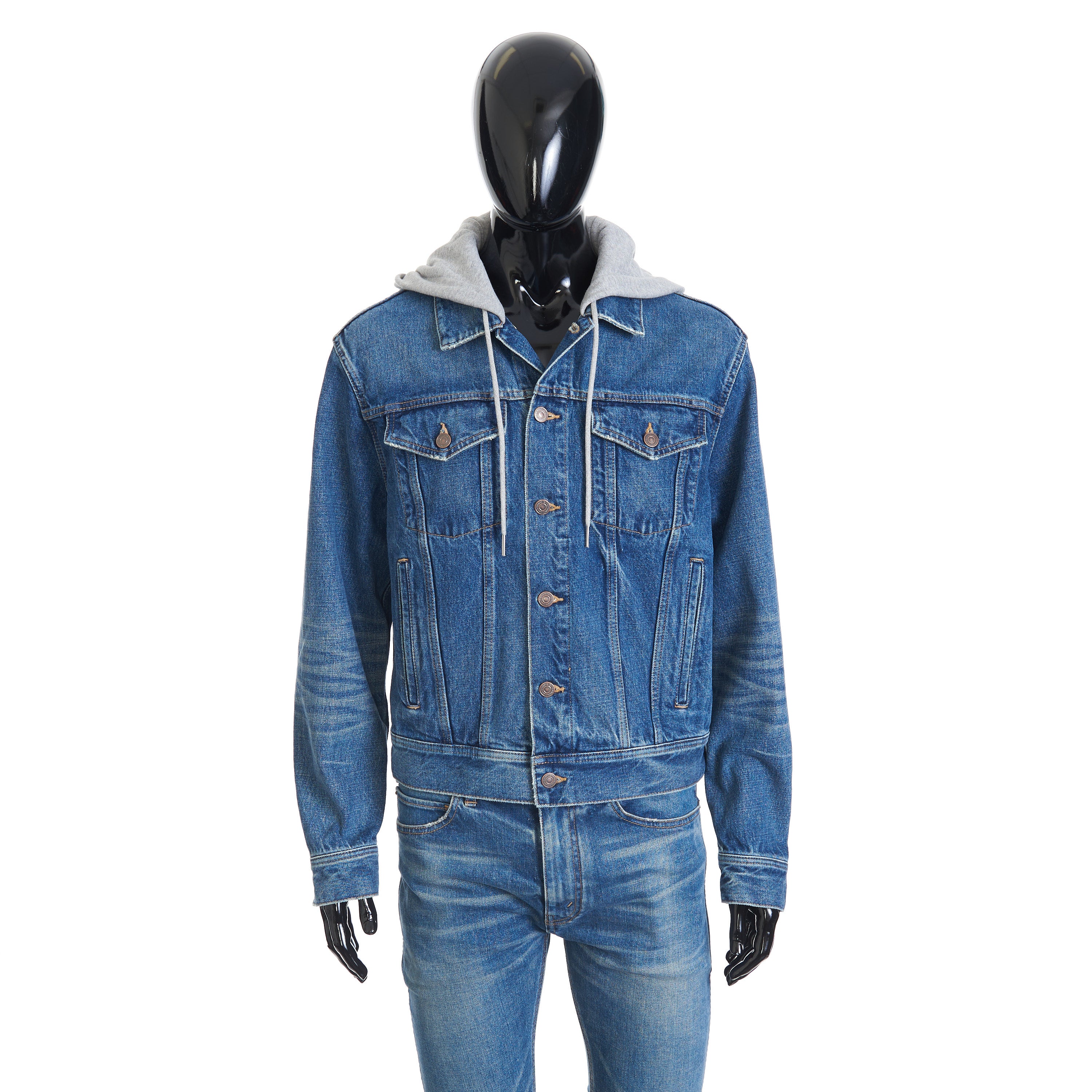Trucker jacket on sale with hood