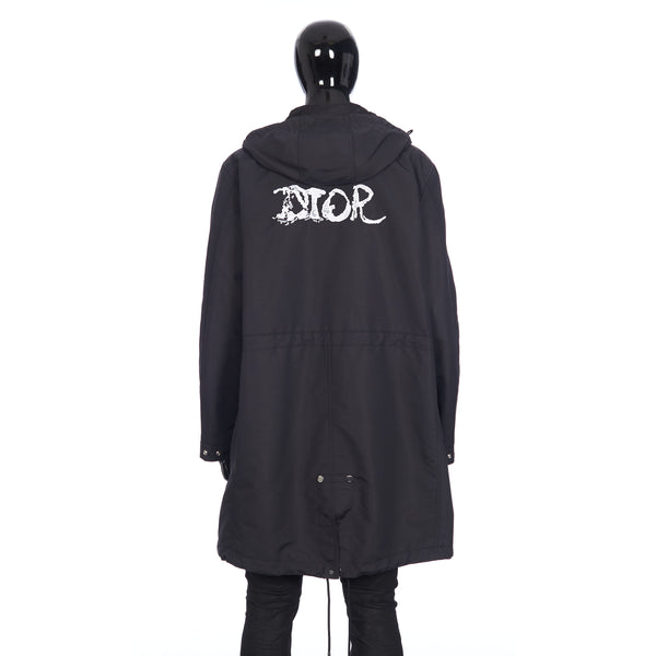 x PETER DOIG Parka Coat In Black Technical Cotton Canvas – CHIIIQ