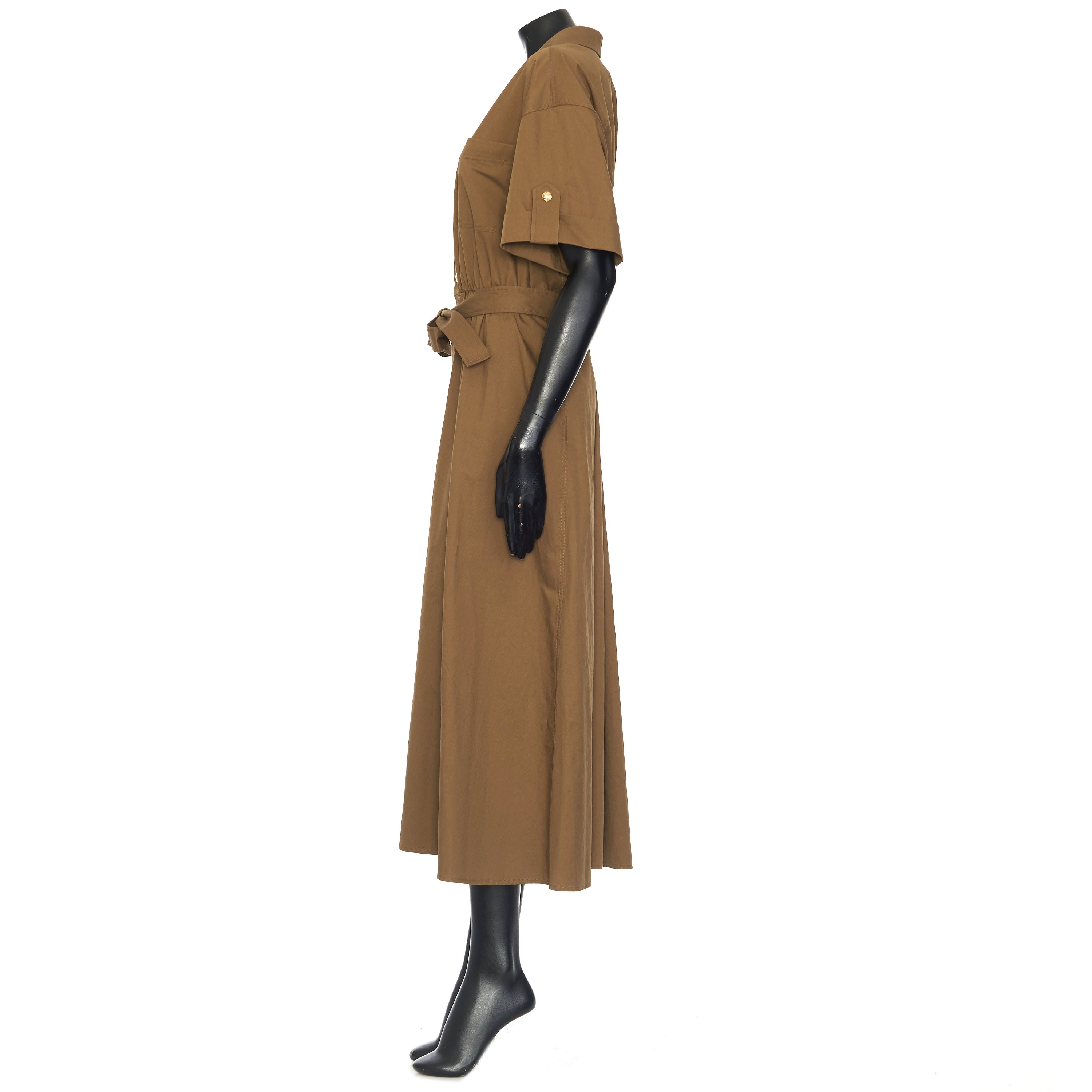 cotton safari dress Safari cotton-gabardine mini dress LangShop