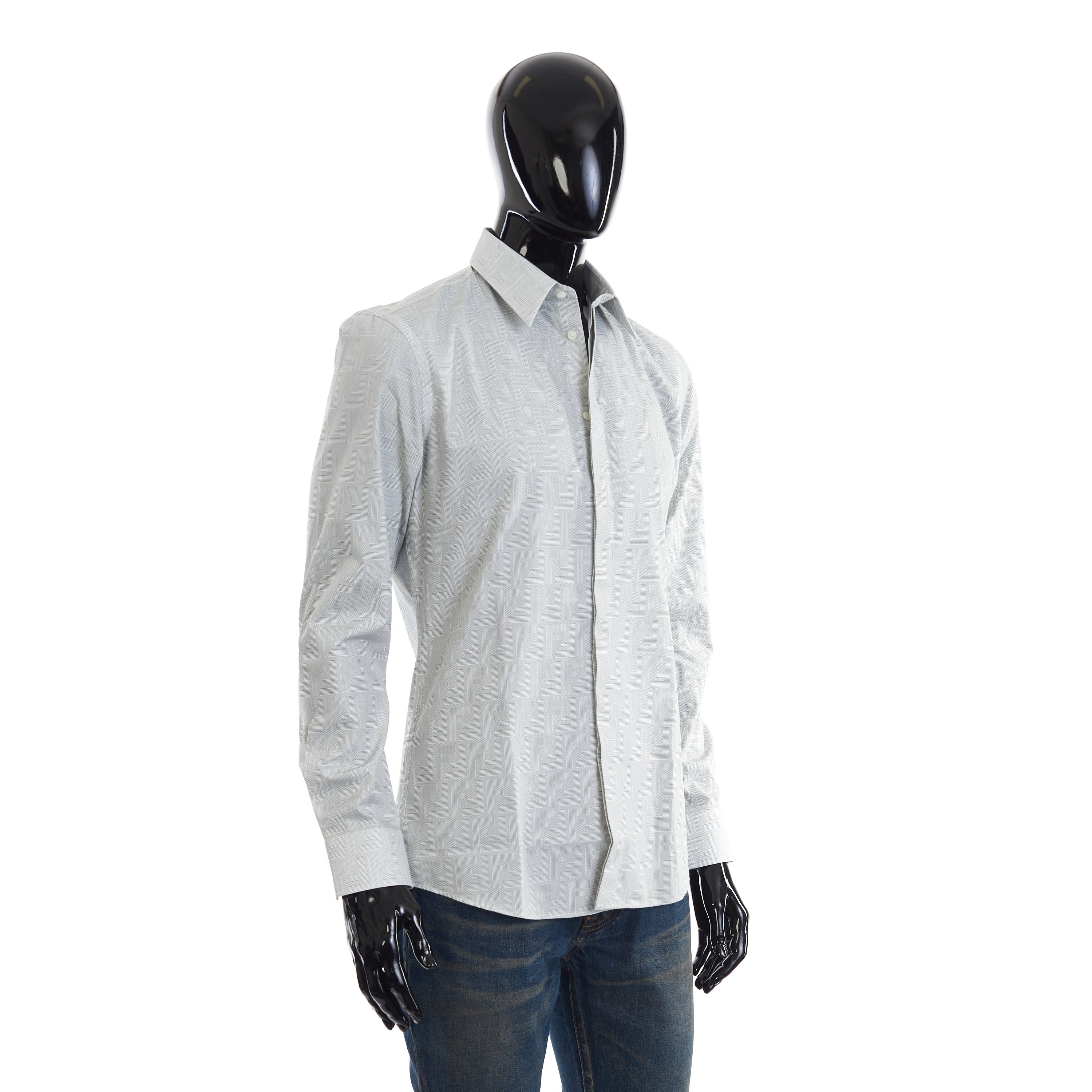 Beige Fendi Shadow Motif Shirt – CHIIIQ Beige Fendi Shadow Motif Shirt – CHIIIQ