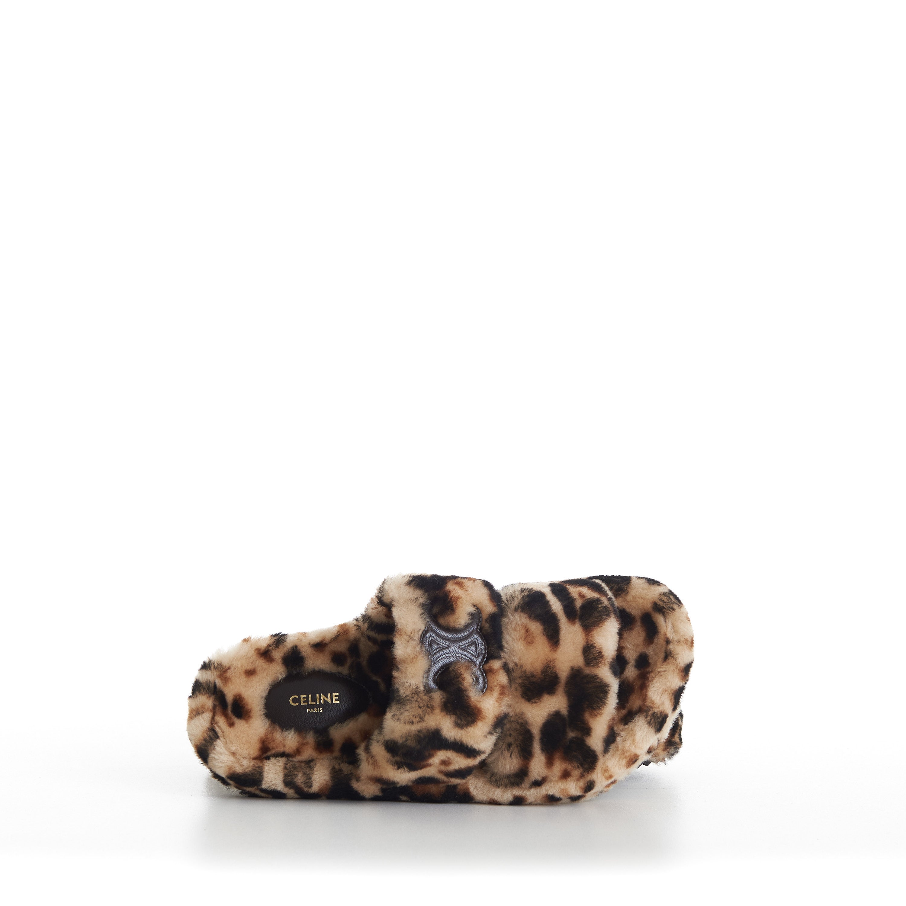 期間限定30％OFF! - Sandals Slide Fur Shearling Leopard CHIIIQ – Pattern 靴
