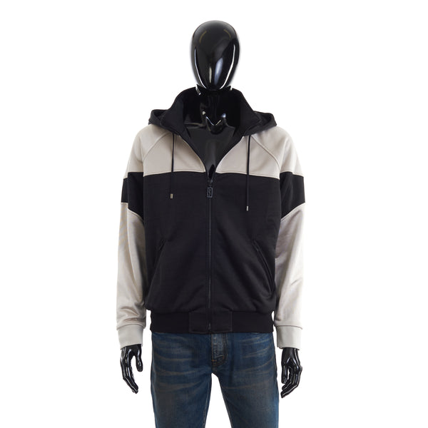 SAINT LAURENT PARIS｜HOOD/ZIP-UP (759979 Y37IZ 1095) Black And Grey Saint Laurent Zip-Up Hoodie – CHIIIQ