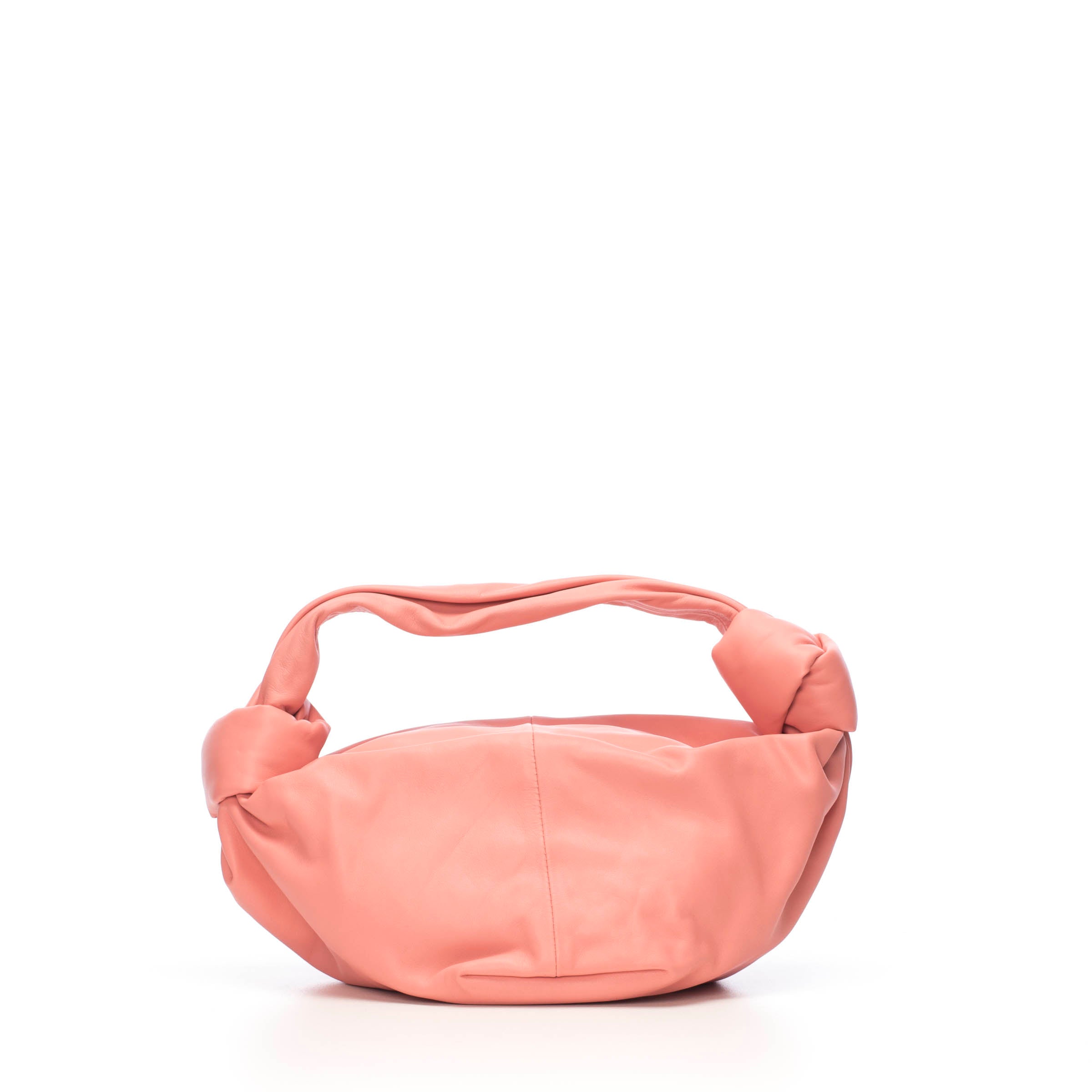 Bottega Veneta Red Leather Mini Double Knot Hobo Bottega Veneta