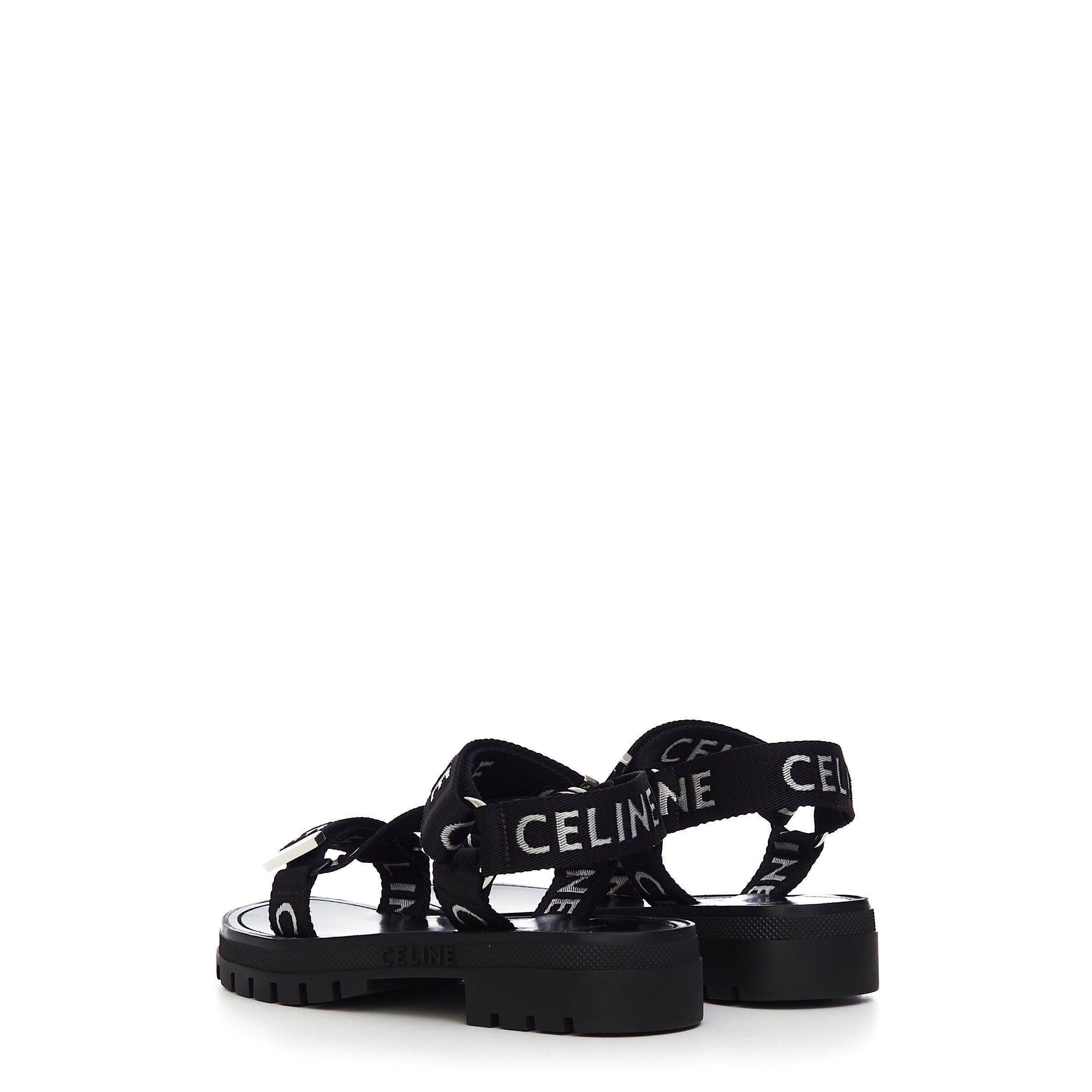 Leo Strappy Sandal in Black & White Leo Strappy Sandal in Black & White