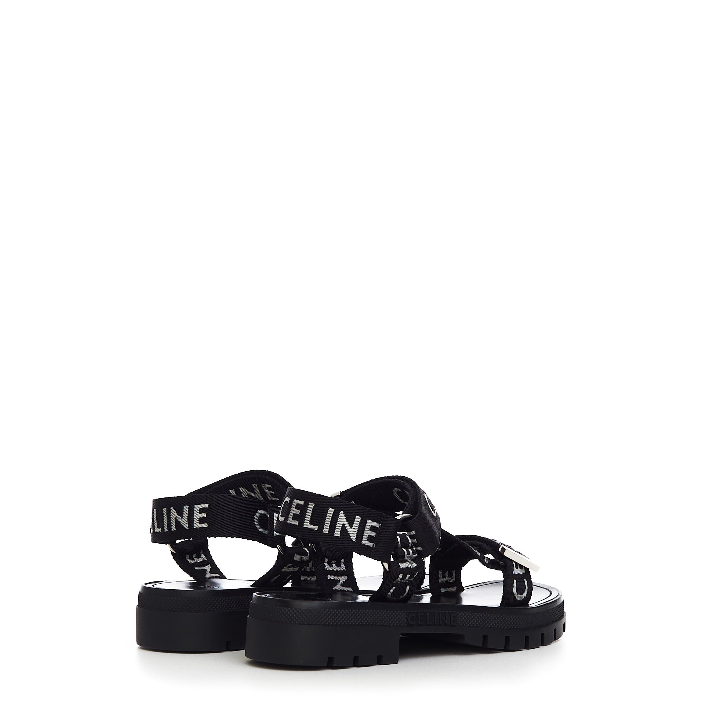 【公式ショップ】 in Sandal Strappy Leo Black  White & 靴