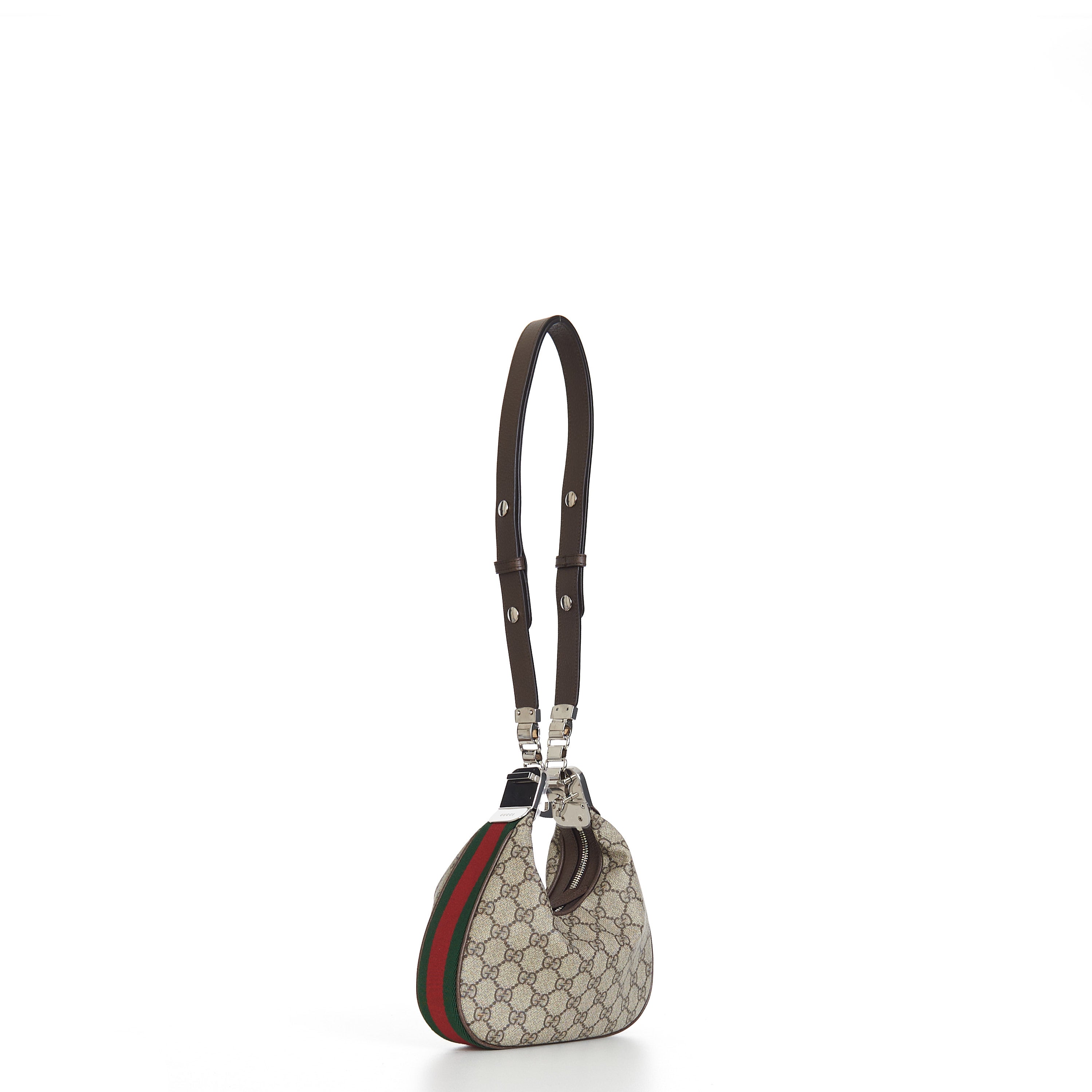 Gucci Attache small shoulder bag in beige and ebony Supreme